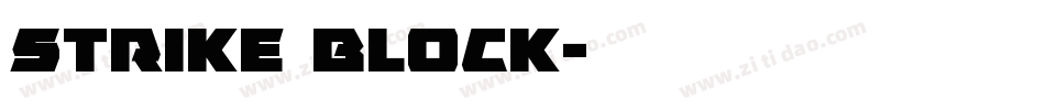 Strike Block字体转换